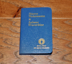Spanish Pocket Bible Gideons New Testament Psalms Proverbs Mini Book NEW! - £8.49 GBP