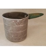 VTG Standard US Aluminum 8 oz 1 Cup Measure Cup With Green Wood Handle U... - $19.60