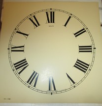 WELCH CLOCK DIAL NEW  CLOCK PARTS 11 INCH IVORY - $239.42 MXN