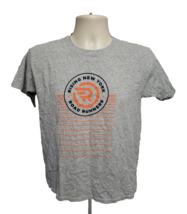 NYRR Rising New York Road Runners Youth Large Gray TShirt - £11.59 GBP