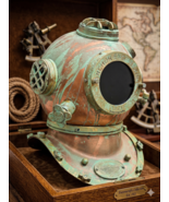 18" Diving Helmet US Navy Mark V Deep Sea Divers Brass Scuba SEA Divers ... - $219.00