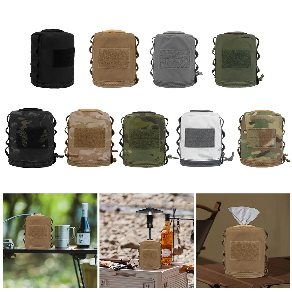 Portable Roll Paper Storage Bag Camping Canister Storage Case Protective Cover - $18.94+