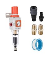 Nanpu 1/4&quot; Npt Embedded Gauge Compressed Air Filter/Regulator, Metal Bra... - $61.63 CAD