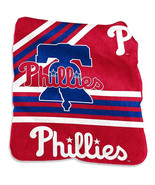 Philadelphia Phillies 50&quot; by 60&quot; Plush Raschel Throw Blanket - £22.87 GBP
