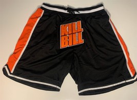 Kill Bill Nero/Arancione Headgear Classics Basket Pantaloncini ~ Mai Wor... - $47.50
