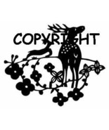 ASIAN STYLE DEER new mounted rubber stamp - €6,09 EUR