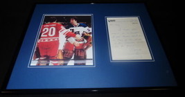 Jim Craig Signed Framed 16x20 Handwritten Letter &amp; Photo Display Miracle... - £117.33 GBP