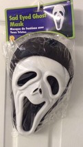 New Evil Sad Eyed Ghost Scream Adult Costume Mask Brand New - £13.22 GBP