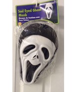 New Evil Sad Eyed Ghost Scream Adult Costume Mask Brand New - $23.04 CAD