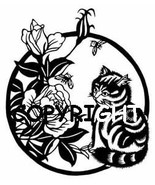 ASIAN CAT AND FLOWERS - RIGHT NEW mounted rubber stamp - €6,96 EUR