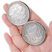 1884,1885  Silver Dollar cufflinks - £97.08 GBP