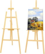 Wooden Painting Easel, Adjustable Stand Easel for Canvas Wedding Signs, ... - $55.99