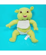 Shrek The Third Baby Diaper Bib Green Ogre Nanco Dreamworks 2006 Plush G... - $15.14