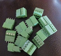 Lot of 10 PHOENIX CONTACT 4Pos Terminal Block &amp; Plug 1803442 &amp; 1803594 S... - £23.02 GBP