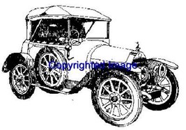 1913 Vintage Auto New Release Mounted Rubber Stamp - £6.49 GBP