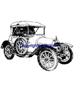 1913 VINTAGE AUTO NEW RELEASE mounted rubber stamp - £6.47 GBP