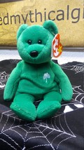 Ty Beanie Babies' Erin the Irish Good Luck Green Bear, with Shamrock - $10.00