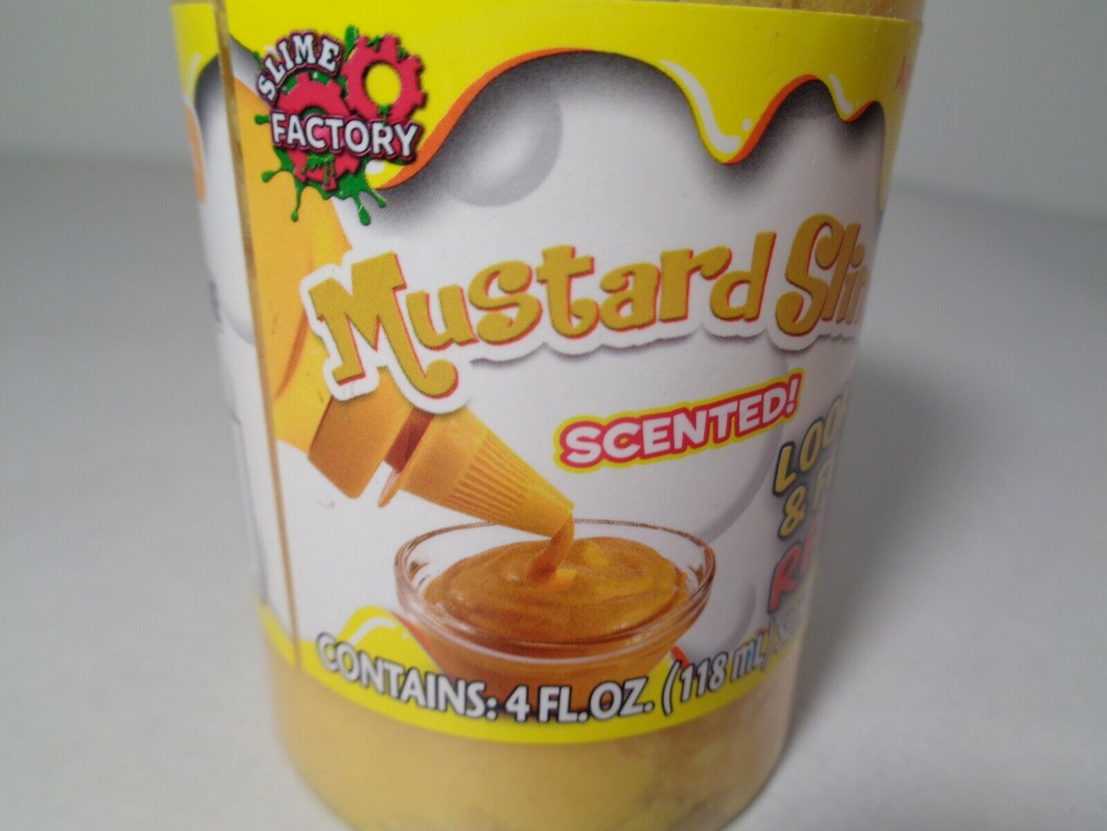 Primary image for MUSTARD SLIME New Scented by Slime Factory Looks and Feels Real 4 FL OZ