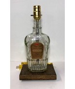 CROWN ROYAL Special Reserve Whiskey Liquor Bottle TABLE LAMP Light w/Woo... - £40.90 GBP