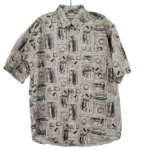 Columbia Sportswear Company Shirt Size M Bass Fishing Short Sleeve Button Up - £8.28 GBP