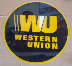 VINATGE Western Union Round service station sign B - $64.17