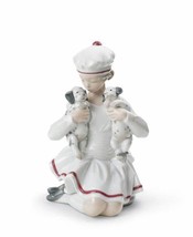 Lladro 01008521 Girl With Dalmatians Figurine New - $490.00