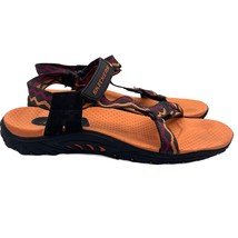 Skechers Reggae Outdoor Lifestyle Slingback Sandals Black Orange Womens ... - $39.59