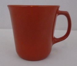    Pyrex U.S.A Vintage  Bunt Orange D Handle 10 oz.  300ml  Coffee Mug - $7.43