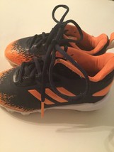 Adidas cleats Size 11K orange stripes Afterburn baseball softball soccer... - £21.49 GBP