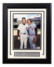 Al Kaline Brooks Robinson Autografato con Cornice 8x10 MLB Baseball Foto Bas - £124.05 GBP