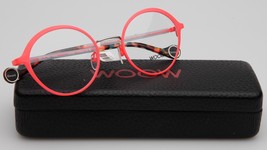 New Woow Sweet Dreams 1 Col.9201 Neon Orange Eyeglasses Frame 48-20-135mm B44mm - £142.55 GBP