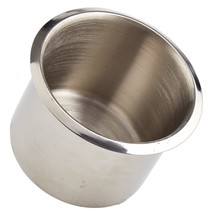 Brybelly Single Stainless Steel Cup Holder, Small - Silver Drop-in Anti-... - $12.99