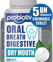 Oral Probiotics for Mouth Bad Breath W/ 5 Billion CFU – 30 Chewable tablets - £10.94 GBP