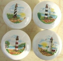 Cabinet Knobs W/ Lighthouse Light house #3 (4) - £17.67 GBP