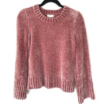 Cupio Chunky Chenille Soft Small Blush Mauve Dusty Rose Sweater Plush Pu... - £17.93 GBP