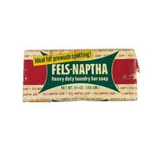 Vintage Purex Fels-Naptha Heavy Duty Laundry Bar Soap Stain Removal 6.5 oz USA - £9.50 GBP