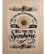 Sunflower Wreath Sign, Metal Wreath Sign, Don&#39;t Loose Hope Metal Sign, S... - £7.57 GBP