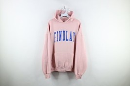 Vintage 90s Russell Athletic Mens XL Spell Out University of Findlay Hoodie Pink - £46.35 GBP