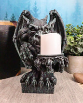 Squatting Gothic Gargoyle Candle Holder Guardian Servant Tea Light Castl... - £29.40 GBP