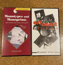ART SMART Relief Printing / Nick Capaci Monotypes Monoprints VHS Videos - £11.32 GBP