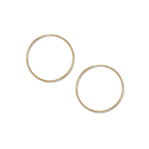 14/20 Gold Filled 38mm Endless Hoop Earrings - £27.24 GBP