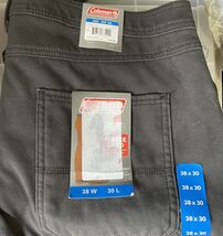 Coleman Men's Pants 38x30 Fleece Lined Tear Resistant Stretch Utility Pa... - $28.71