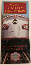 Vintage My Old Kentucky Dinner Train Brochure BRO1 - $9.89