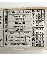 Railway Transfer Tickets Maine Penobscot Transportation State Street Loo... - €17,15 EUR