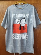 Nwt Snoopy Peanuts I&#39;d Rather Be Sleeping T Shirt - Men&#39;s Large - Last One !! - £13.57 GBP