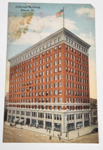 1910&#39;s Jefferson Building, Peoria Il. Post Card Divided Back Promo Notio... - £6.24 GBP