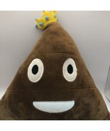 Poop Pillow Plush King Gold Crown Brown Big Eyes 12&quot; Stuffed Animal Soft... - ₹1,768.76 INR