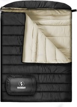 Winter Double Sleeping Bags 0 Degree For Adult Couples, 2 Person Cold Weather - £114.29 GBP