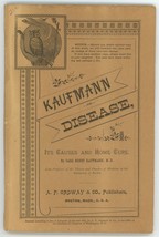 Kaufmann on Disease book sulphur bitters patent medicine Ordway Co Bosto... - £33.03 GBP