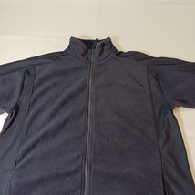 Highland Outfitters Men's Blue Full Zip Pockets Fleece Jacket Size Medium image 6